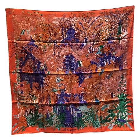 Hermès Jardin à Sintra Silk Scarf 